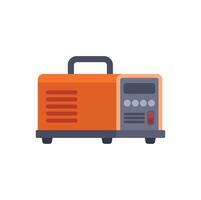 Portable generator supplying electrical power using gasoline engine vector