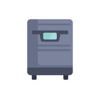 Modern kitchen oven with timer displaying cooking time vector