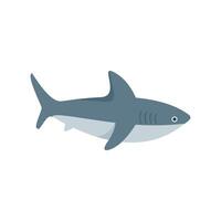 Grey reef shark swimming underwater minimalist illustration vector