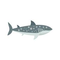 Whale shark swimming underwater with open mouth vector
