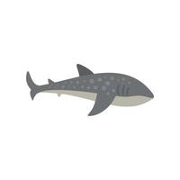 Whale shark swimming underwater with open mouth vector