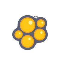 Abstract molecule icon representing a group of atoms vector