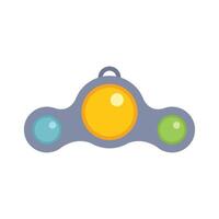 Simple dimple sensory toy with three colorful buttons vector