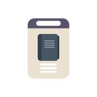 Smartphone displaying book app icon for digital reading experience vector