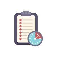 This vector illustration shows the concept of time management