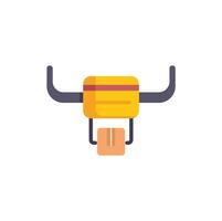 Drone carrying package delivery service icon illustration vector