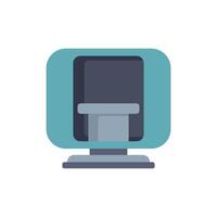 Modern medical equipment showing computed tomography scanner machine vector