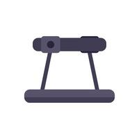 Treadmill drawing depicting running workout using minimalist design vector