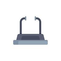 Treadmill icon representing running workout for weight loss vector