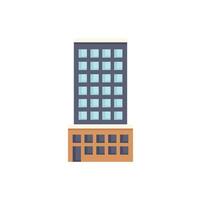 Modern office building showing urban business center vector