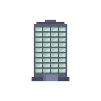 Modern office building showing urban architecture vector