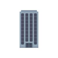 Modern office building facade with many windows representing a big company vector