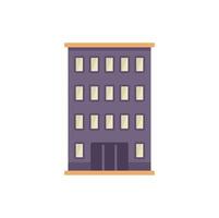 Modern office building with large windows showing corporate business power vector