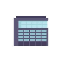 Modern office building with large windows representing corporate business world vector