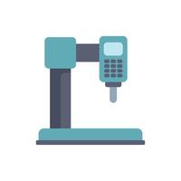 Drilling machine standing on a surface isolated on white background vector