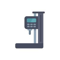 Digital depth micrometer displaying measurement results icon vector