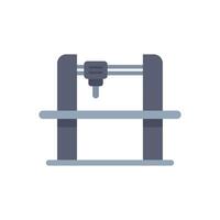 3d printer creating a prototype using modern technology vector