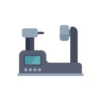 Shoe polishing machine standing on white background vector
