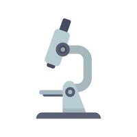 Laboratory microscope standing on a table for scientific research vector