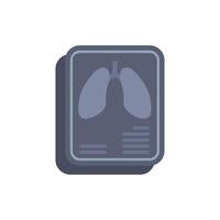 Lung radiography showing healthy lungs diagnostic imaging vector