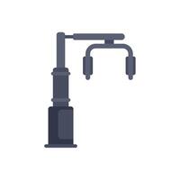 Gym equipment for doing dips exercises being unused in a gym vector
