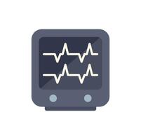 Electrocardiogram showing heart rate displaying vital signs vector