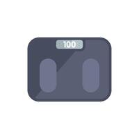 Digital weight scale displaying 100 showing healthy lifestyle concept vector