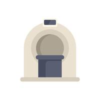 Magnetic resonance imaging scanner machine front view vector
