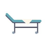 Empty hospital bed showing healthcare concept vector