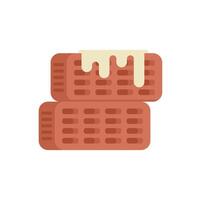 Two red bricks with mortar building a wall vector