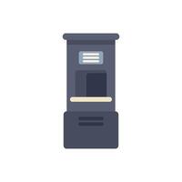 X ray baggage scanner standing alone on white background vector