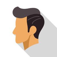 Man head showing side profile view vector