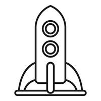Rocket launch startup business concept icon vector