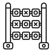 Children abacus showing colorful beads for calculation vector