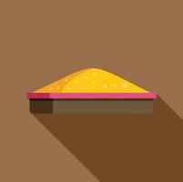 Sandbox full of sand for children playing in playground vector