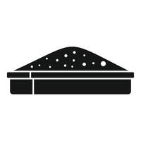 Sandbox with sand for children playing in kindergarten vector