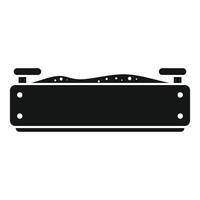 Sandbox with handles is waiting for children on the playground vector