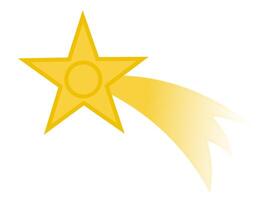 Shooting star symbol of Christmas vector