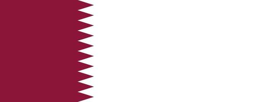 Flag of Qatar, national symbol vector