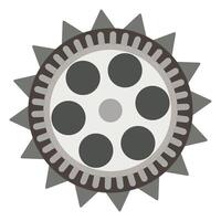 Gear wheel in the mechanism of a clock vector