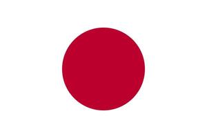 The national flag of Japan, known in Japan as Hinomaru vector