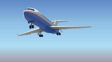 Not a big private jet in the sky. . vector