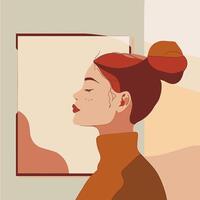 Profile Background for an Artist vector