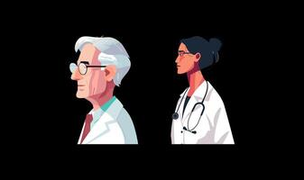 Profile Background for a Doctor vector
