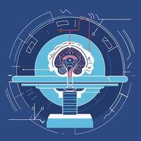 Brain MRI Scan vector