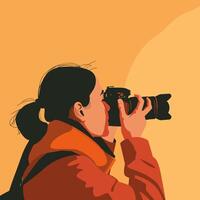 Profile Background for a Photographer vector