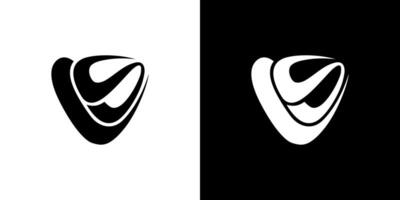 VS SV icon logo abstract business letter shape design vector
