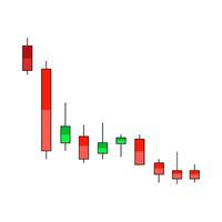illustration of candlestick chart vector