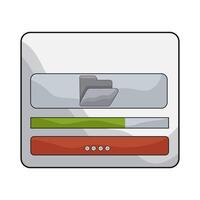 illustration of file loading vector