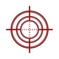 illustration of shooting target vector